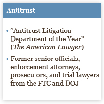 “Antitrust Litigation Department of the Year” (The American Lawyer)