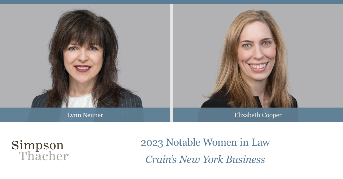 Elizabeth Rains Rady Lynn Neuner and Elizabeth Cooper Named Crain’s 2023 “Notable Women in Law”