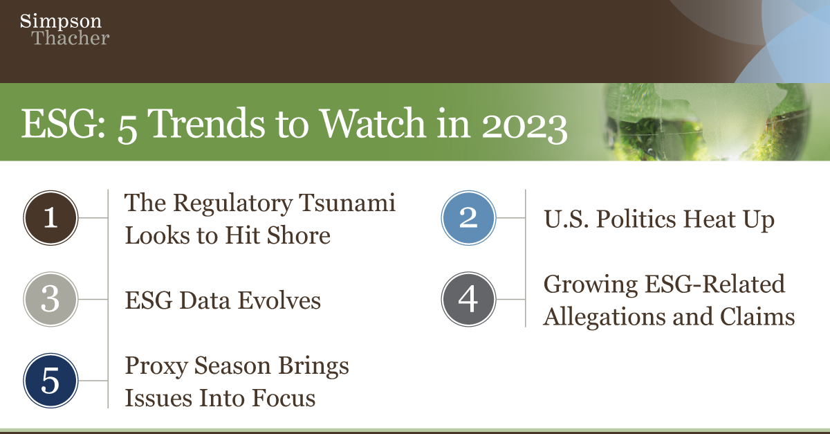 ESG: 5 Trends to Watch in 2023